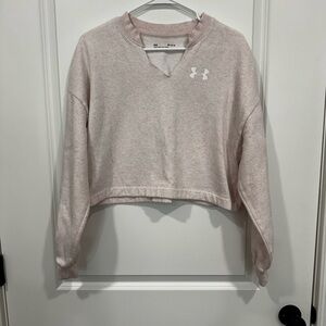 Under Armour Light Pink Cropped Sweatshirt